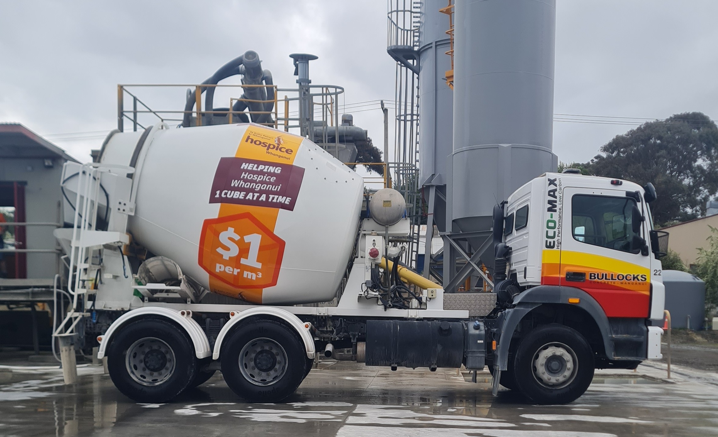 Featured image for Bullocks Concrete Truck: Driving Community Support for Hospice Whanganui